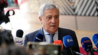 Foto de archivo: Antonio Tajani en Bruselas en mayo de 2024.