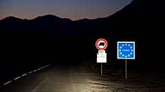 Eine Landesgrenze zu Frankreich.