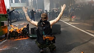 Anti-war protests in Melbourne, Australia, Wednesday, Sept. 11, 2024.