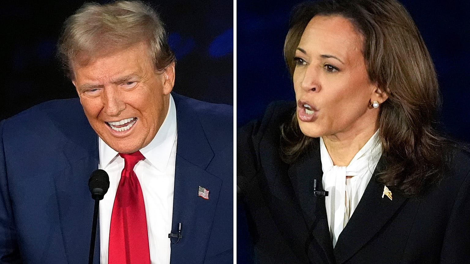 Donald Trump és Kamala Harris amerikai elnökjelöltek egy szeptember 10-i vitán