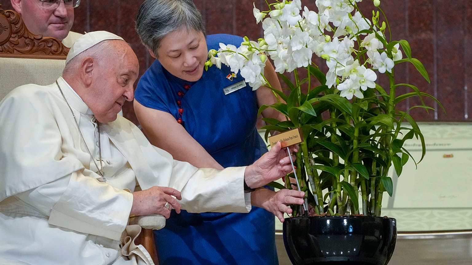 Papst Franziskus ist auf der letzten Etappe seiner Südostasien-Reise von wichtigen Regierungsvertretern in Singapur begrüßt worden. 
