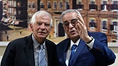 Josep Borrell és Abdallah Bouhabib libanoni külügyminiszter
