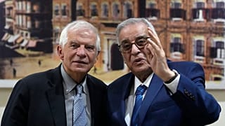 Josep Borrell és Abdallah Bouhabib libanoni külügyminiszter