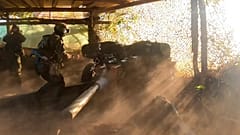 A Russian soldier fires a Rapira anti-tank gun, in the border area of Kursk region, Russia, Aug. 16, 2024, 