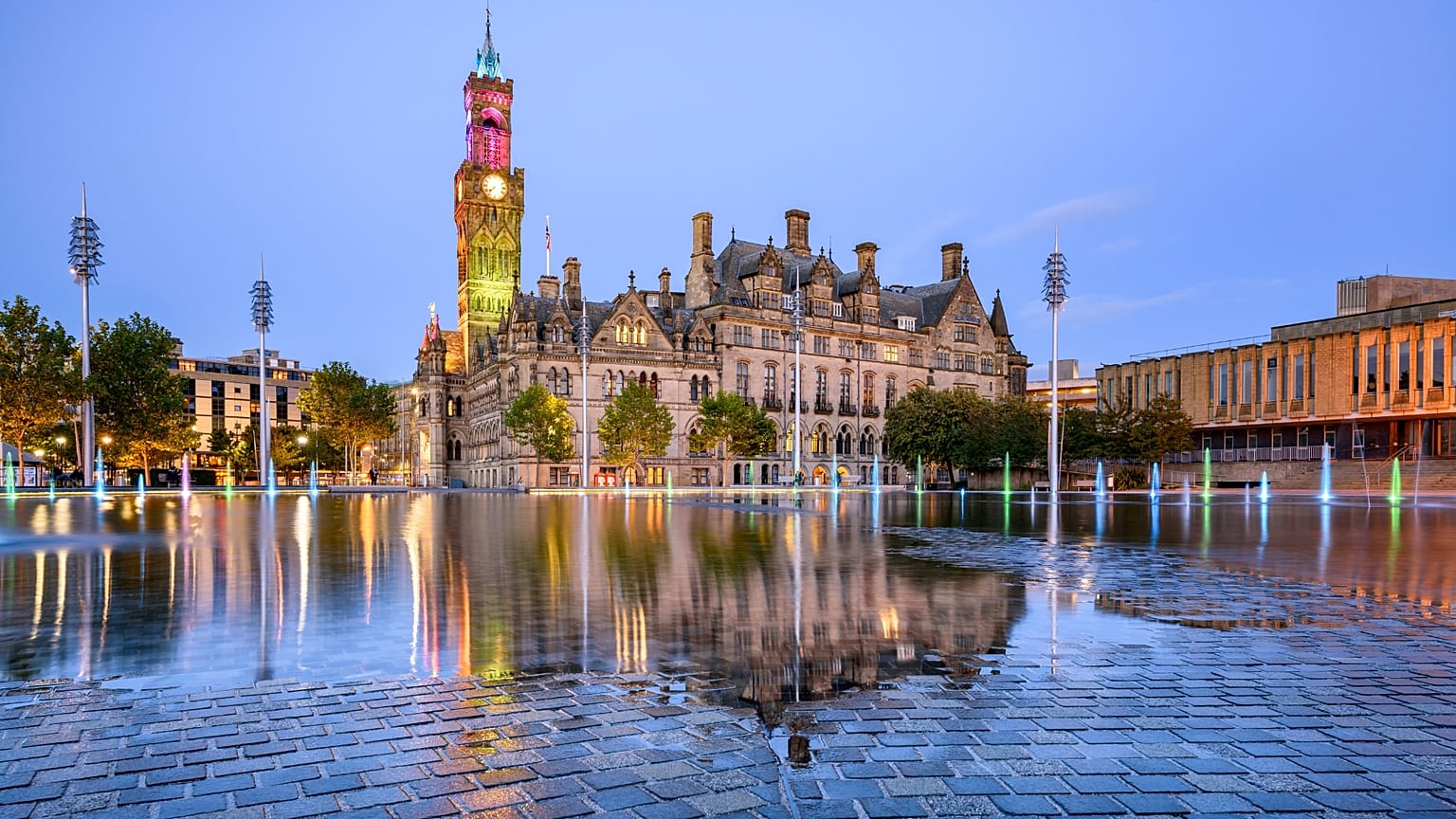 Bradford's Centenary Square Town Hall