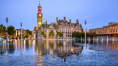 Bradford's Centenary Square Town Hall