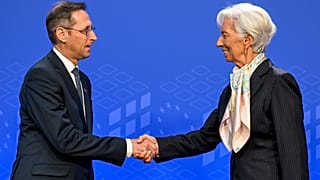 Министр финансов Венгрии Михай Варга и глава ЕЦБ Кристин Лагард