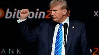 Republican presidential candidate former President Donald Trump speaks at the Bitcoin 2024 Conference in July 2024