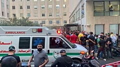 Ein Krankenwagen im Libanon.