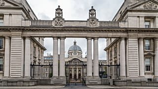 Government buildings in Dublin, Ireland.