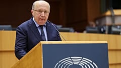 El eurodiputado Andreus Kubilius (Lituania/PPE) en el Parlamento Europeo.