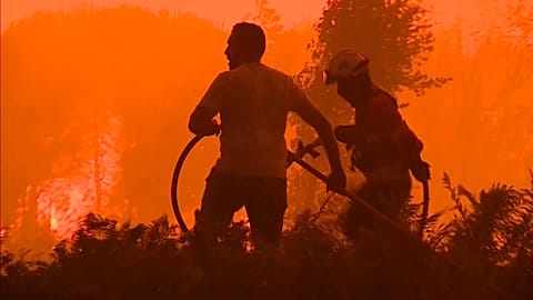 Les pompiers et la population unissent leurs forces pour lutter contre les flammes