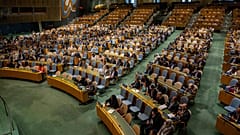 Eine Gesamtansicht zeigt die 79. Sitzung der Generalversammlung der Vereinten Nationen