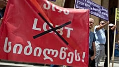 Un cartel anti-LGTB