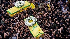 تشییع کشته‌شدگان حزب‌الله در لبنان