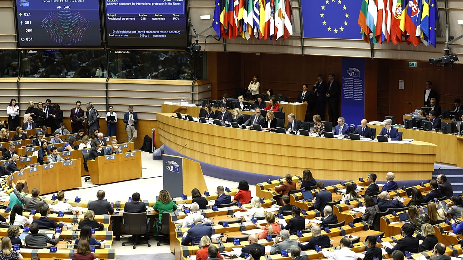 Az Európai Parlament plenáris ülése Brüsszelben