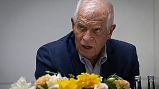 DOSYA - Avrupa Birliği Dış Politika Şefi Josep Borrell 17 Eylül 2024 tarihinde Birleşik Arap Emirlikleri'nin Dubai kentinde düzenlenen bir basın toplantısında konuşuyor.