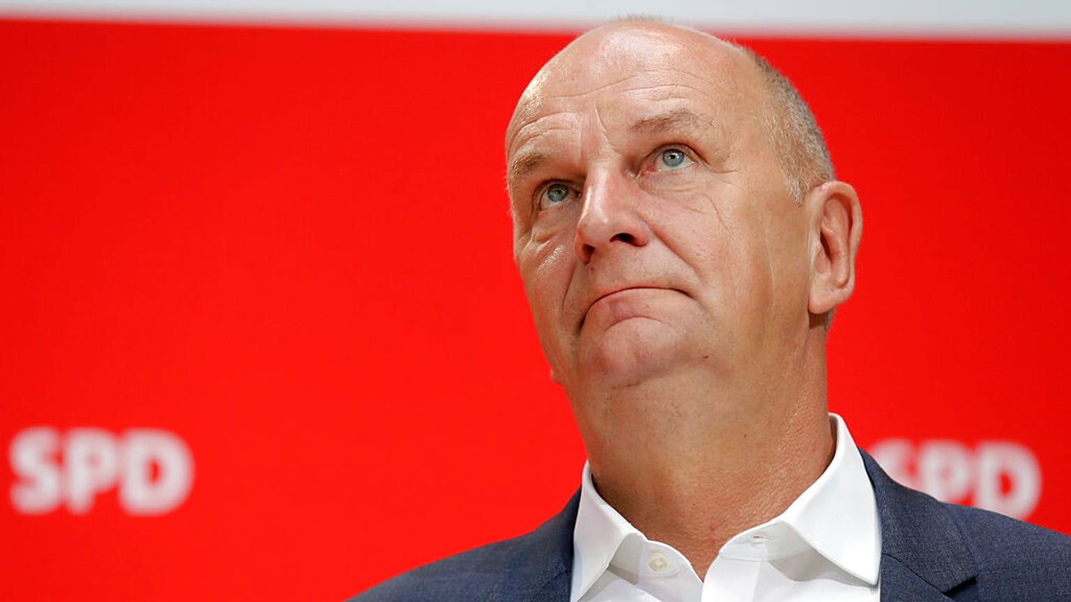 Le Premier ministre du Brandebourg et candidat principal du SPD aux élections régionales du Brandebourg, Dietmar Woidke