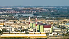 Die Donau beim Kernkraftwerk Paks am 22. September 2024. Nach Angaben des Energieministeriums stellt das Hochwasser weiterhin keine Gefahr für die Sicherheit der Energieversorgung dar. 