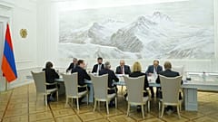 دیدار هیات آلمانی به سرپرستی مایکل راث با نیکول پاشینیان در ۱۹ سپتامبر ۲۰۲۴