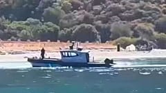 Türk anakarasında Yunan Sahil Güvenlik botu