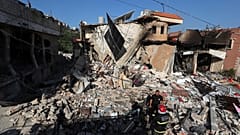 Izraeli légicsapás helyszíne egy dél-libanoni faluban