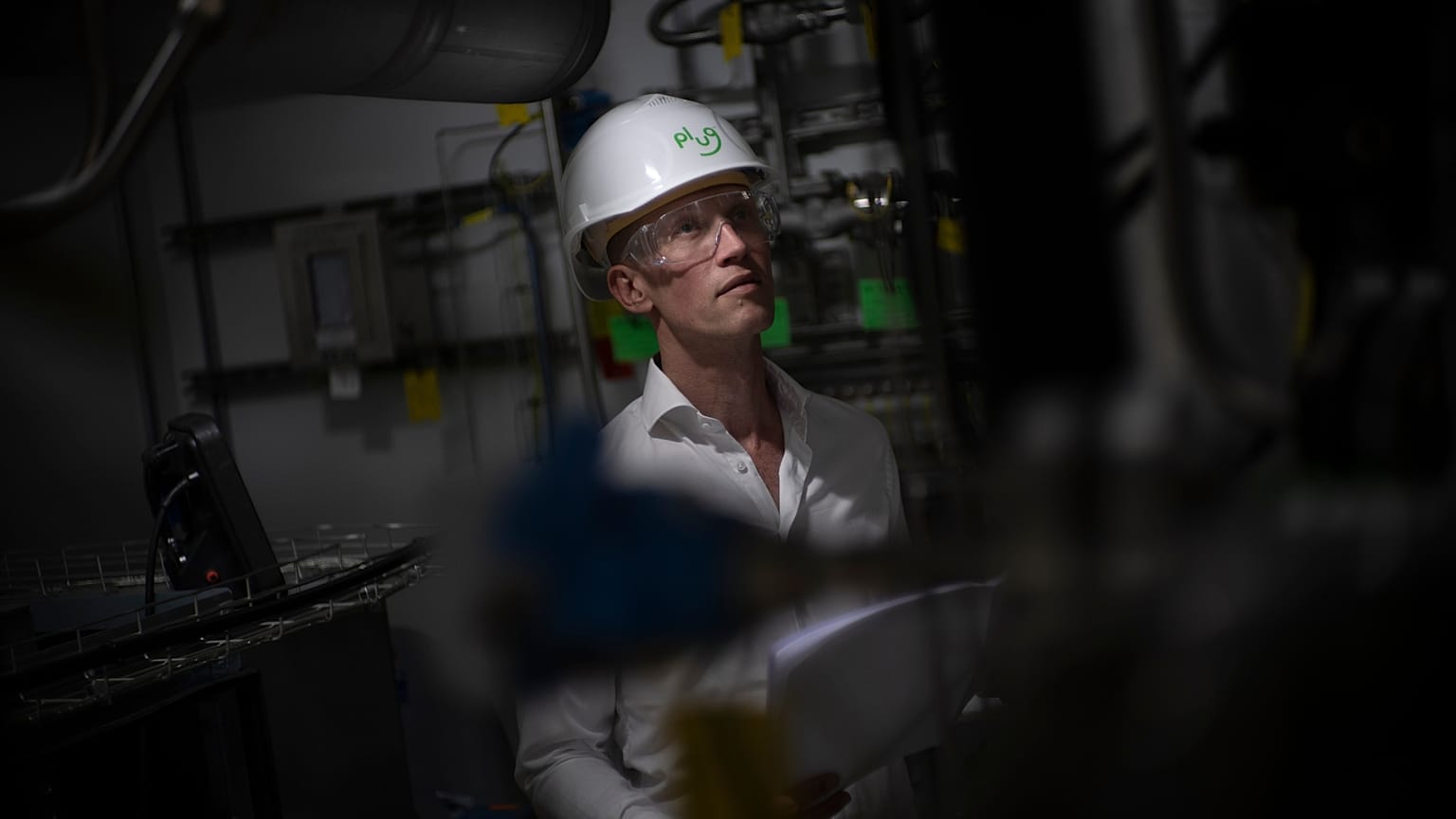 Jordi Zonneveld posa para un retrato en Plug Power, donde producen hidrógeno ecológico en Alphen aan den Rijn (Países Bajos).