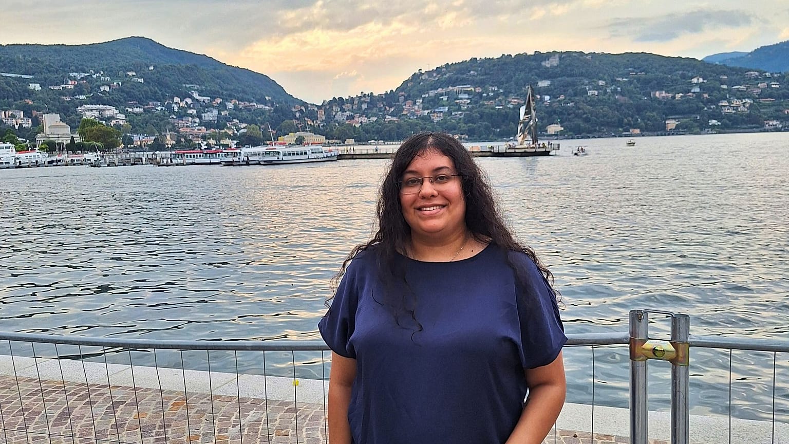 Visité sola el lago de Como con un presupuesto ajustado.