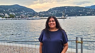 Visité sola el lago de Como con un presupuesto ajustado.