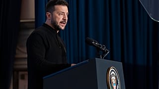 Volodymyr Zelenskyy, speaks during the launching of a Joint Declaration of Support for Ukrainian Recovery and Reconstruction, September 25, 2024.