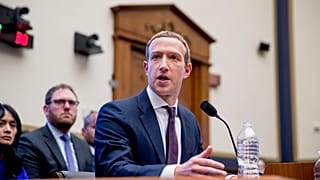 Facebook-CEO Mark Zuckerberg sagt vor einer Anhörung des House Financial Services Committee auf dem Capitol Hill in Washington aus.