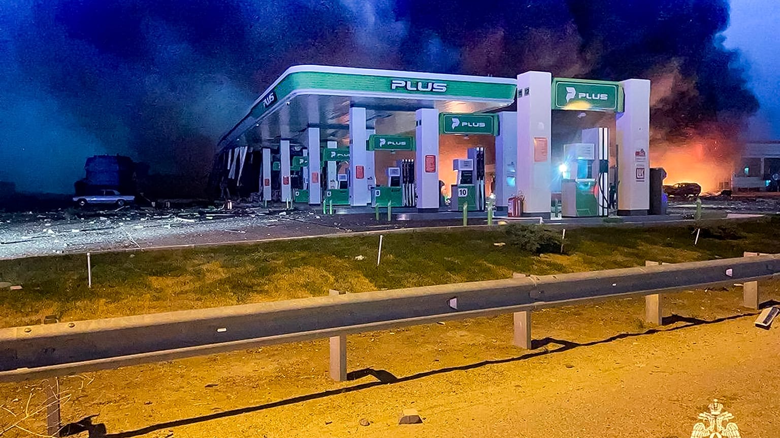 Explosión en una gasolinera de Makhachkala, Rusia