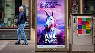 Választási plakát egy bécsi utcán