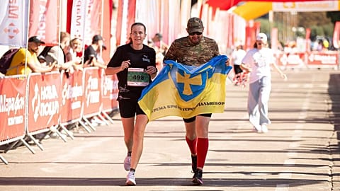 Dmytro running again. 
