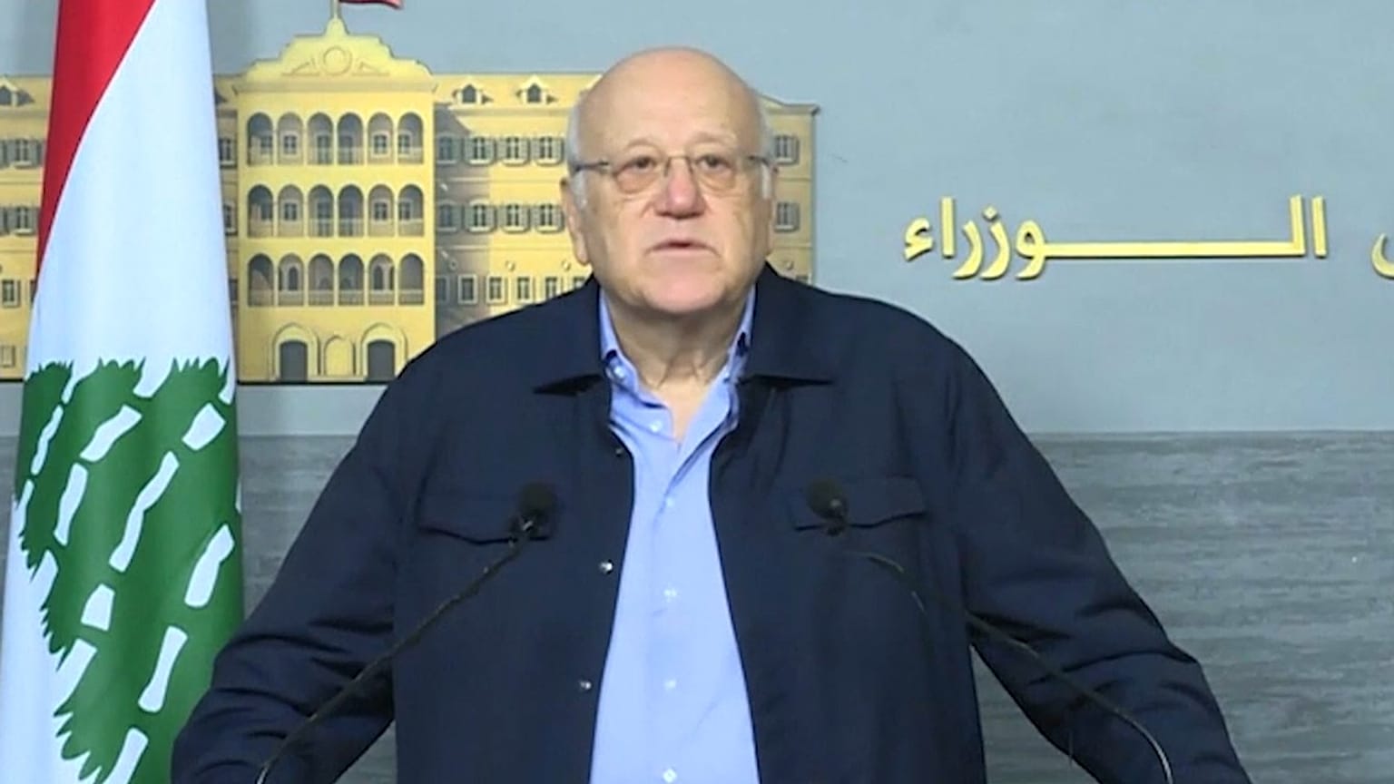 رئيس حكومة تصريف الأعمال نجيب ميقاتي في لبنان