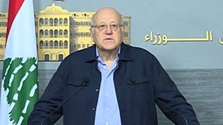 رئيس حكومة تصريف الأعمال نجيب ميقاتي في لبنان