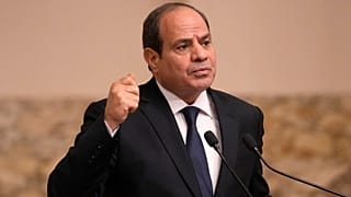  الرئيس المصري عبد الفتاح السيسي في القاهرة، مصر، في 25 أكتوبر 2023. 