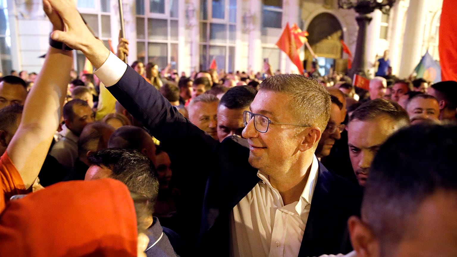 Il primo ministro della Macedonia del Nord Hristijan Mickoski