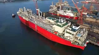 The Floating Storage Regasification Unit (FRSU) is situated in Alexandroupolis, Greece.