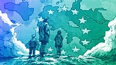 Europeans take a look at the future of the continent, illustration