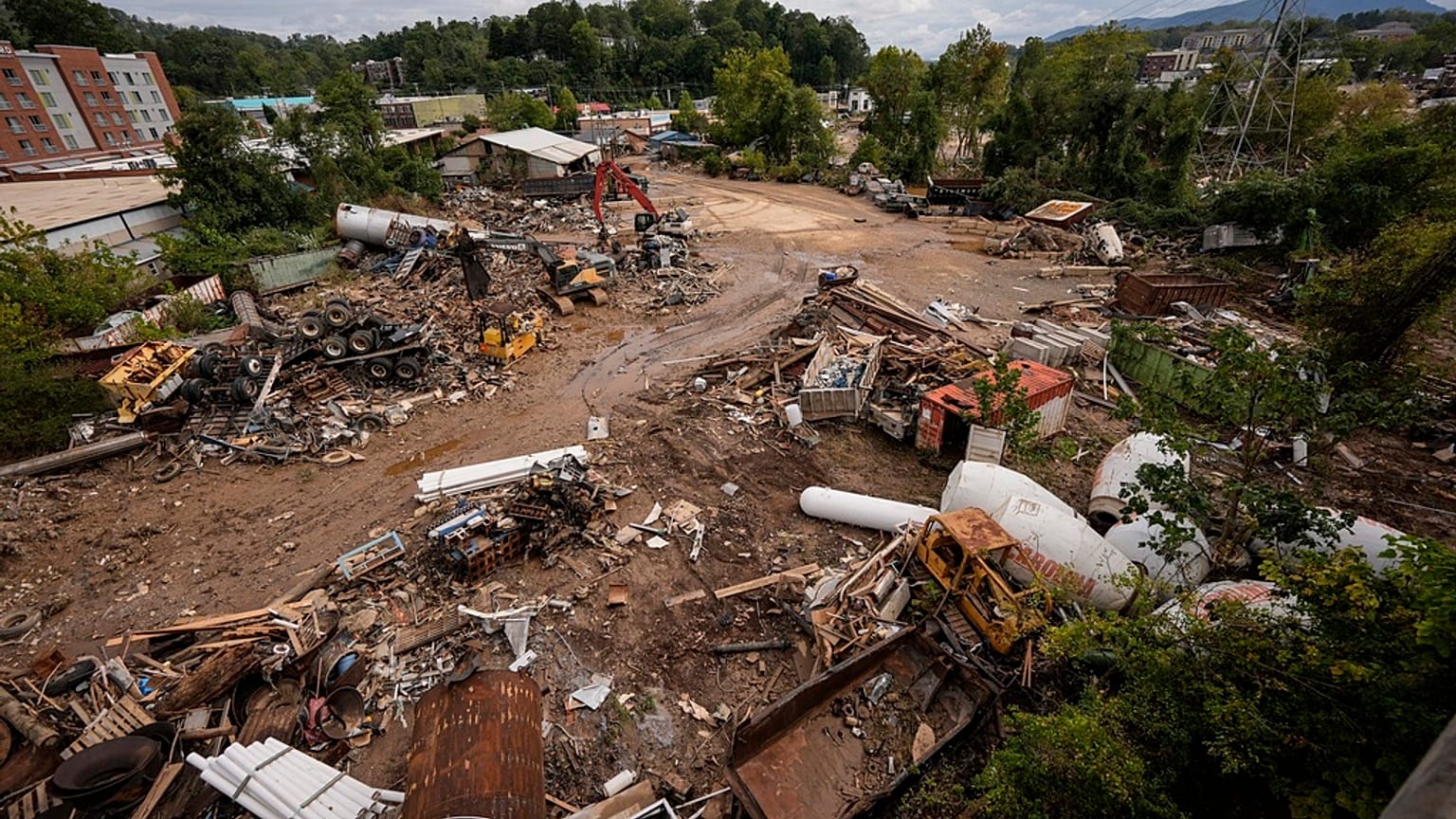 Verwüstungen in den USA nach Sturm Helene.