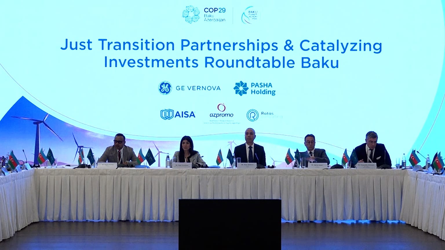 A COP29-et előkészítő bakui konferencia Azerbajdzsán fővárosában 