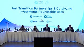 A COP29-et előkészítő bakui konferencia Azerbajdzsán fővárosában 