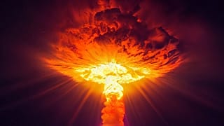Prueba de bomba atómica (foto de archivo)