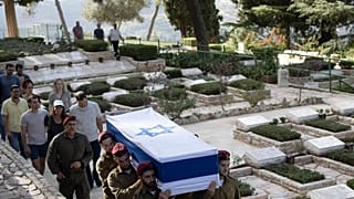 تشییع جنازه یک نیروی نظامی اسرائیل که در لبنان کشته شد