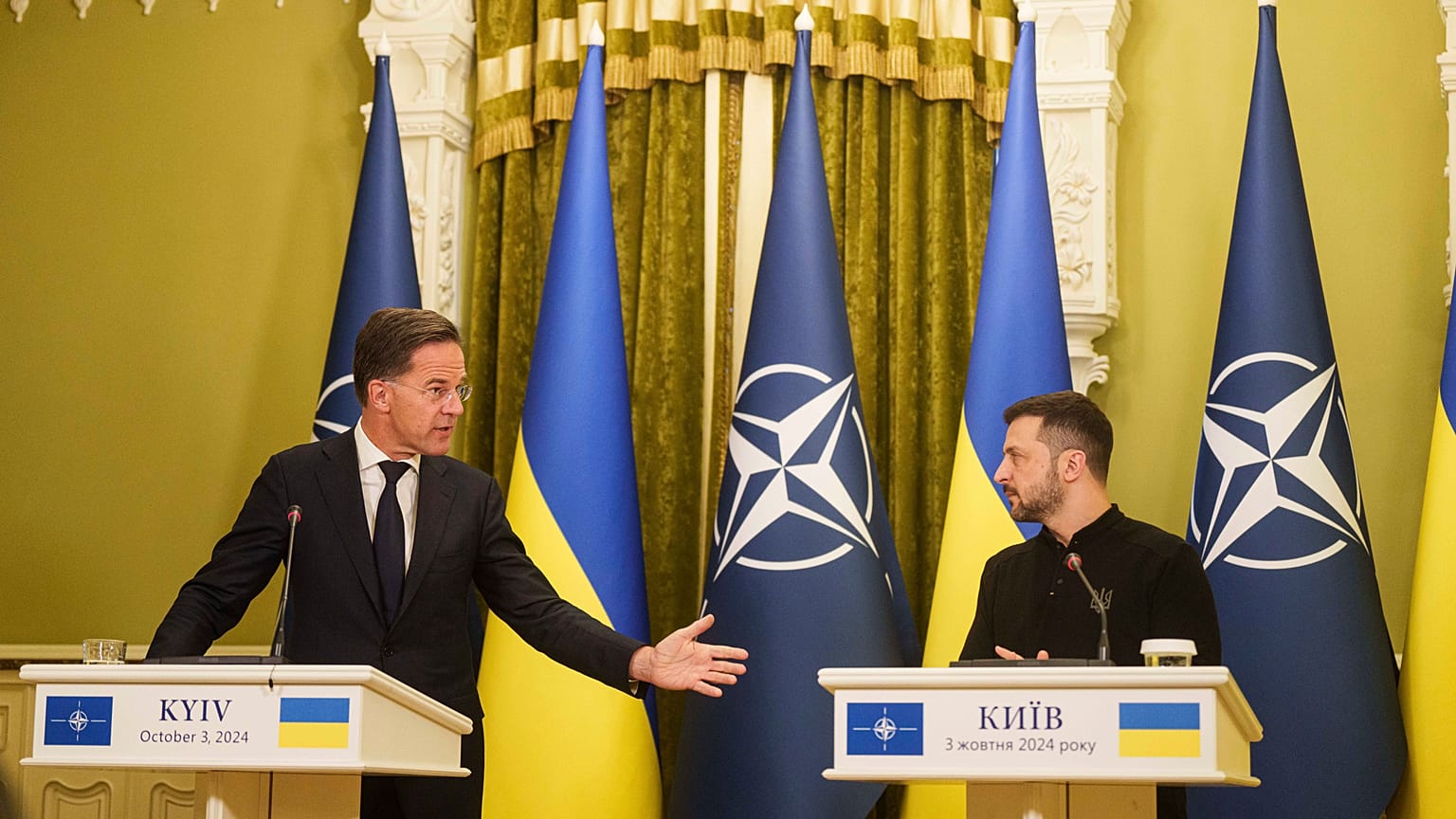 Rutte en Kiev con Zelenski