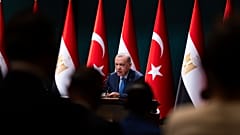 Cumhurbaşkanı Recep Tayyip Erdoğan, Mısırlı meslektaşı Abdülfettah El Sisi ile Ankara'da basın açıklaması düzenliyor, 4 Eylül 2024