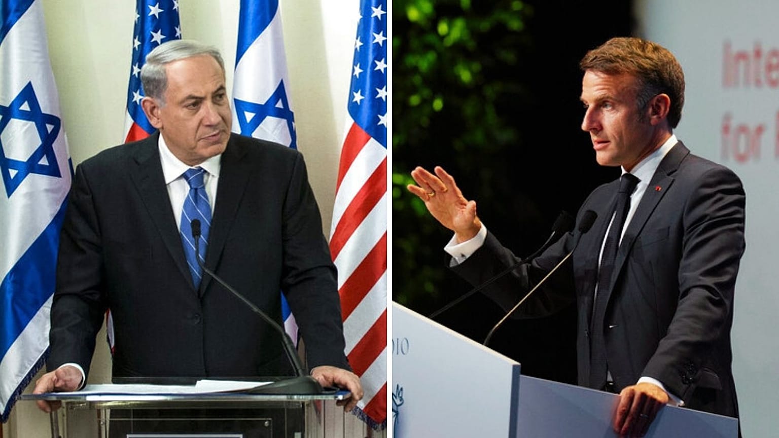 Netanyahu- Macron