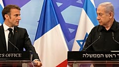 Macron és Netanjahu 2023-ban