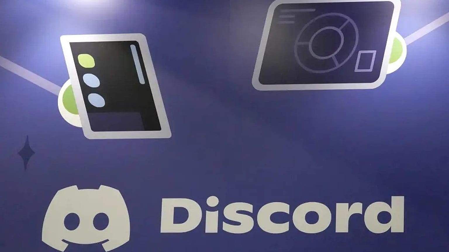 22 Mart 2023'te San Francisco'da düzenlenen Game Developers Conference 2023'te Discord'un standındaki bir pano